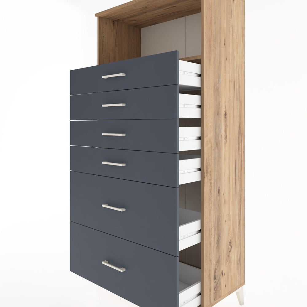 Woodntry Modular Cabinet Pine 88x44x170 cm with Drawers and Shelves CR45-3