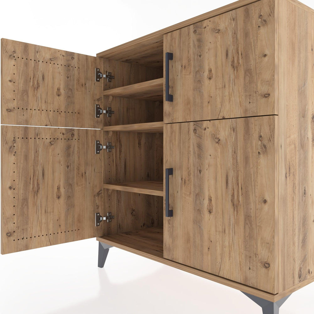 Woodntry Modüler Şifonyer Çam 88x44x84 cm Kapaklı K53-3