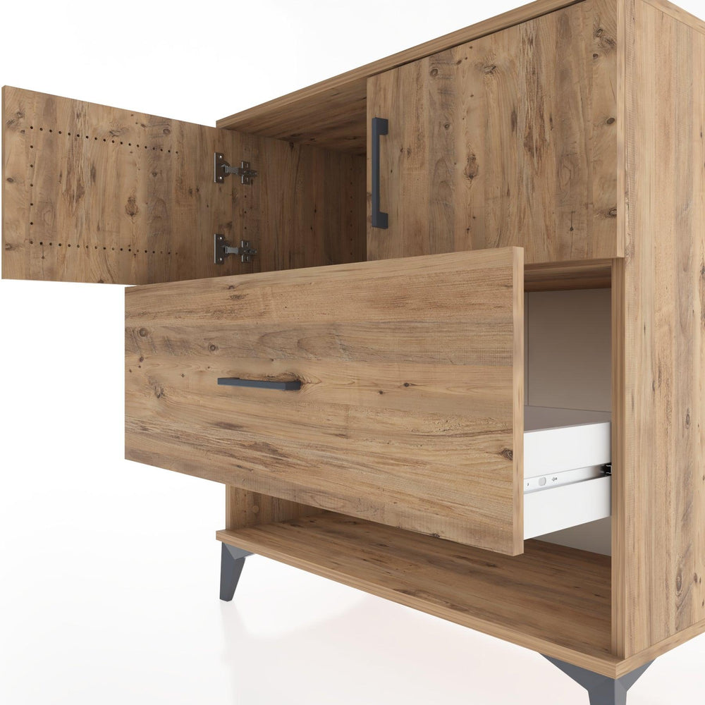 Woodntry Modüler Şifonyer Çam 88x44x84 cm Fonksiyonel F120-3