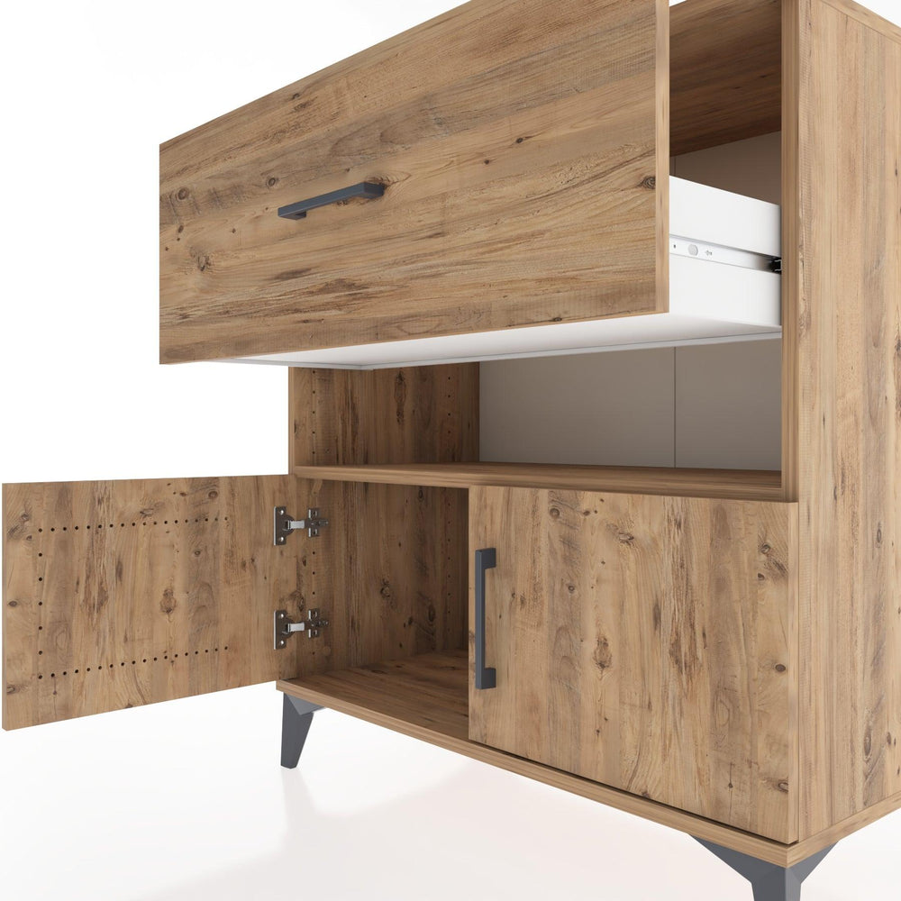 Woodntry Modüler Şifonyer Çam 88x44x84 cm Fonksiyonel F108-3