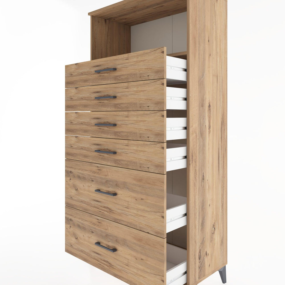 Woodntry Modular Cabinet Pine 88x44x170 cm with Drawers and Shelves CR45-3