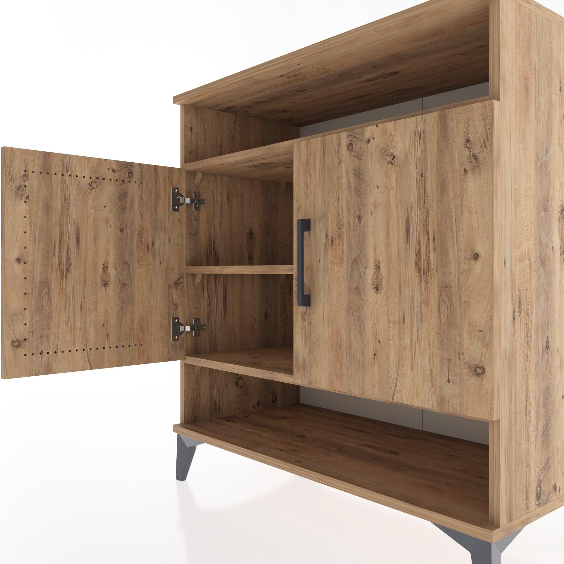 Woodntry Modular Dresser Pine 88x44x84 cm with Cover and Shelf KR68-3
