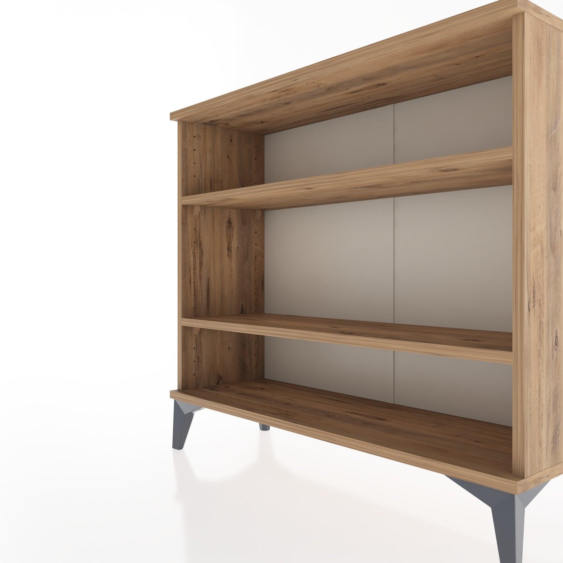 Woodntry Modüler Şifonyer İki Raflı 88x30x68 cm Çam - Woodntry