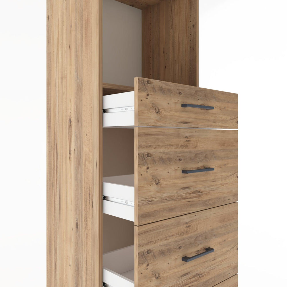 Woodntry Modular Cabinet Pine 60x44x170 cm with Drawers and Shelves CR50-3