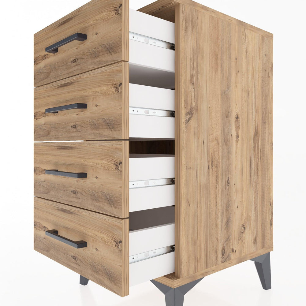 Woodntry Modular Nightstand Pine 44x44x68 cm Drawer C1-3