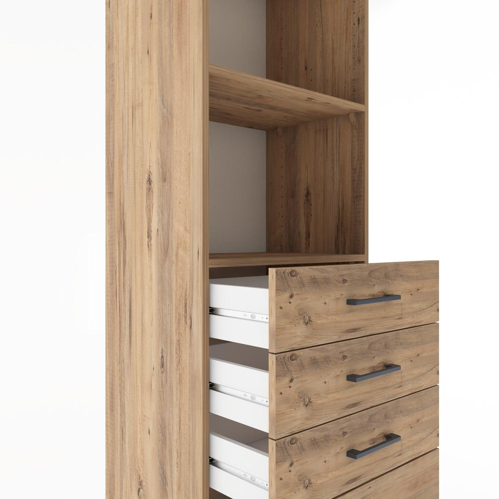 Woodntry Modular Cabinet Pine 60x44x170 cm with Drawers and Shelves CR41-3