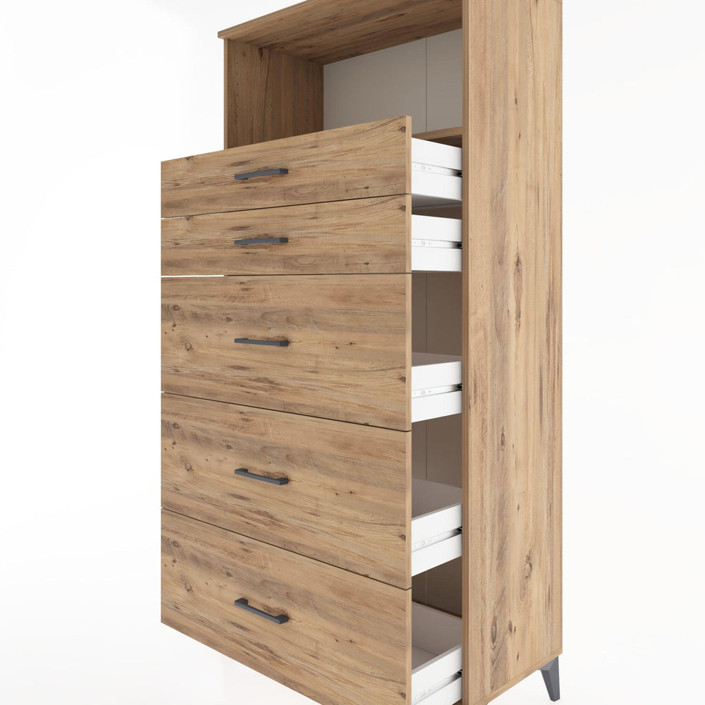 Woodntry Modular Cabinet Pine 88x44x170 cm with Drawers and Shelves CR50-3