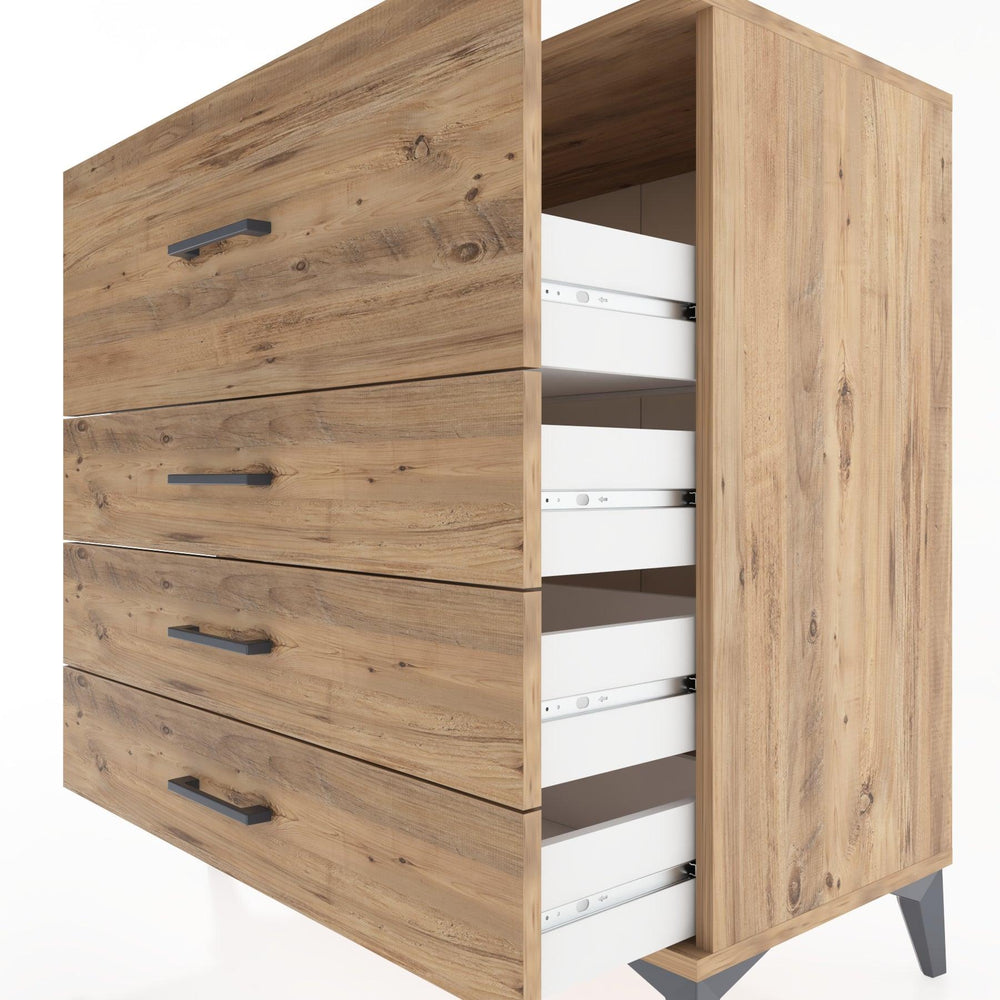 Woodntry Modüler Şifonyer Çam 88x44x84 cm Çekmeceli C7-3