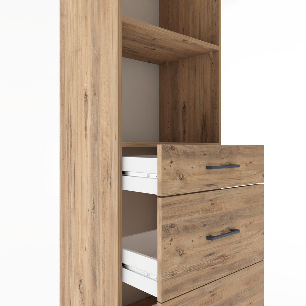Woodntry Modular Cabinet Pine 60x44x170 cm with Drawers and Shelves CR47-3