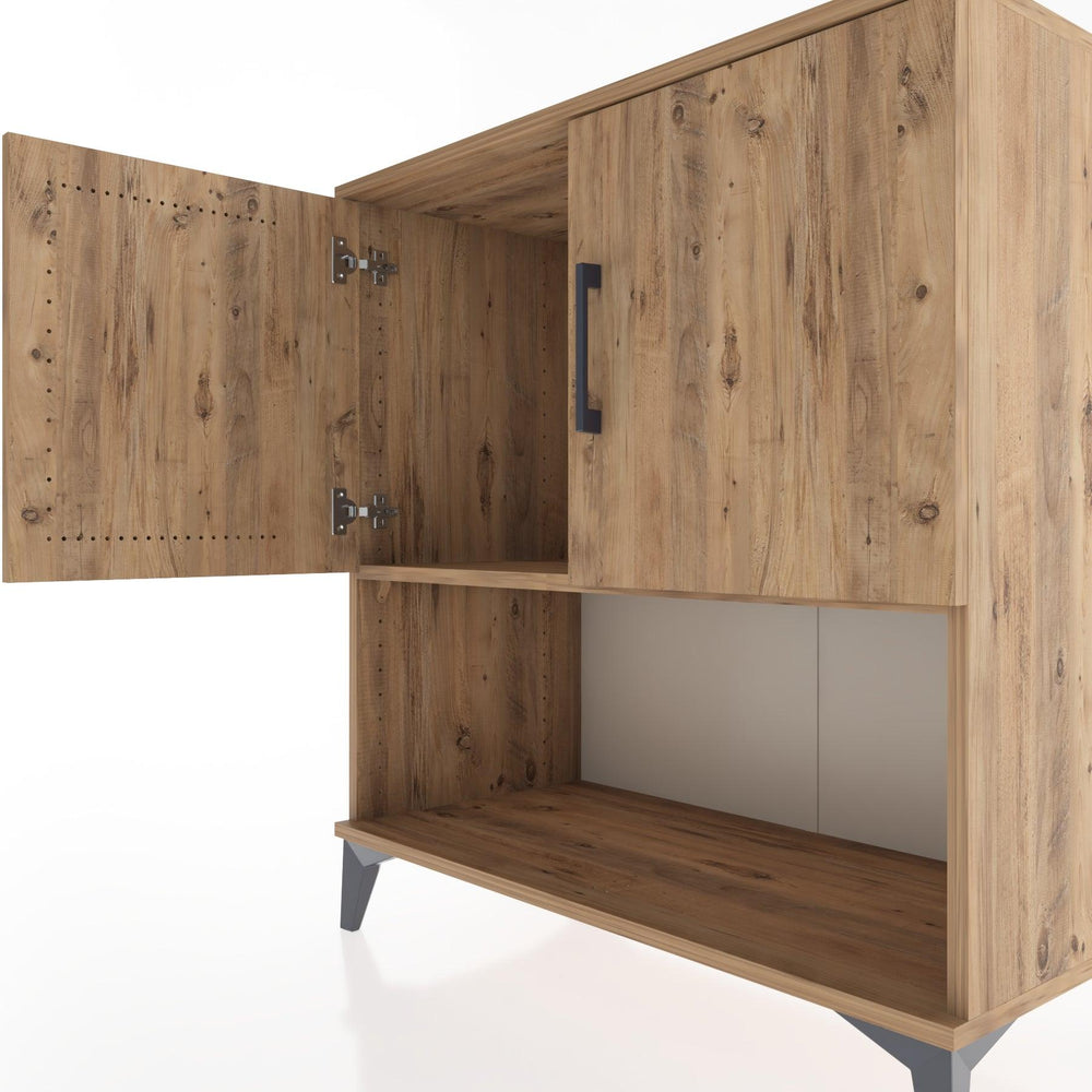 Woodntry Modular Dresser Pine 88x44x84 cm with Cover and Shelf KR45-3