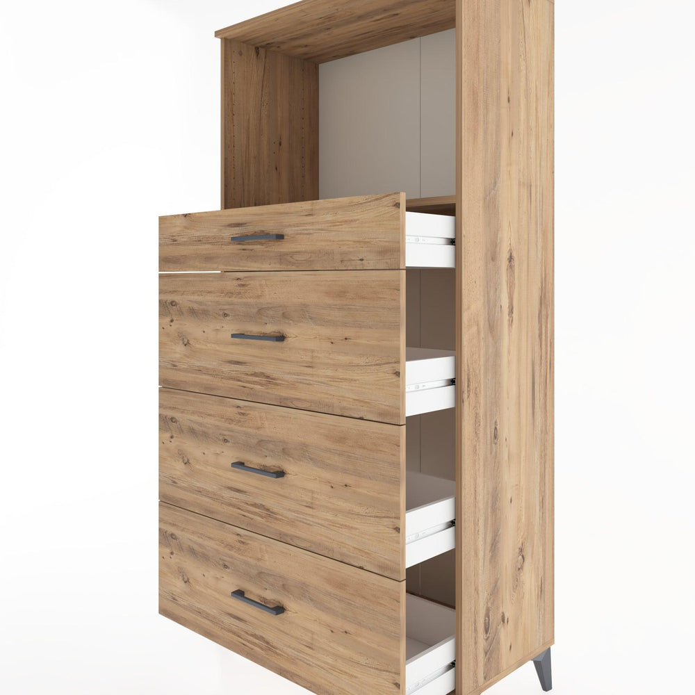 Woodntry Modular Cabinet Pine 88x44x170 cm with Drawers and Shelves CR51-3