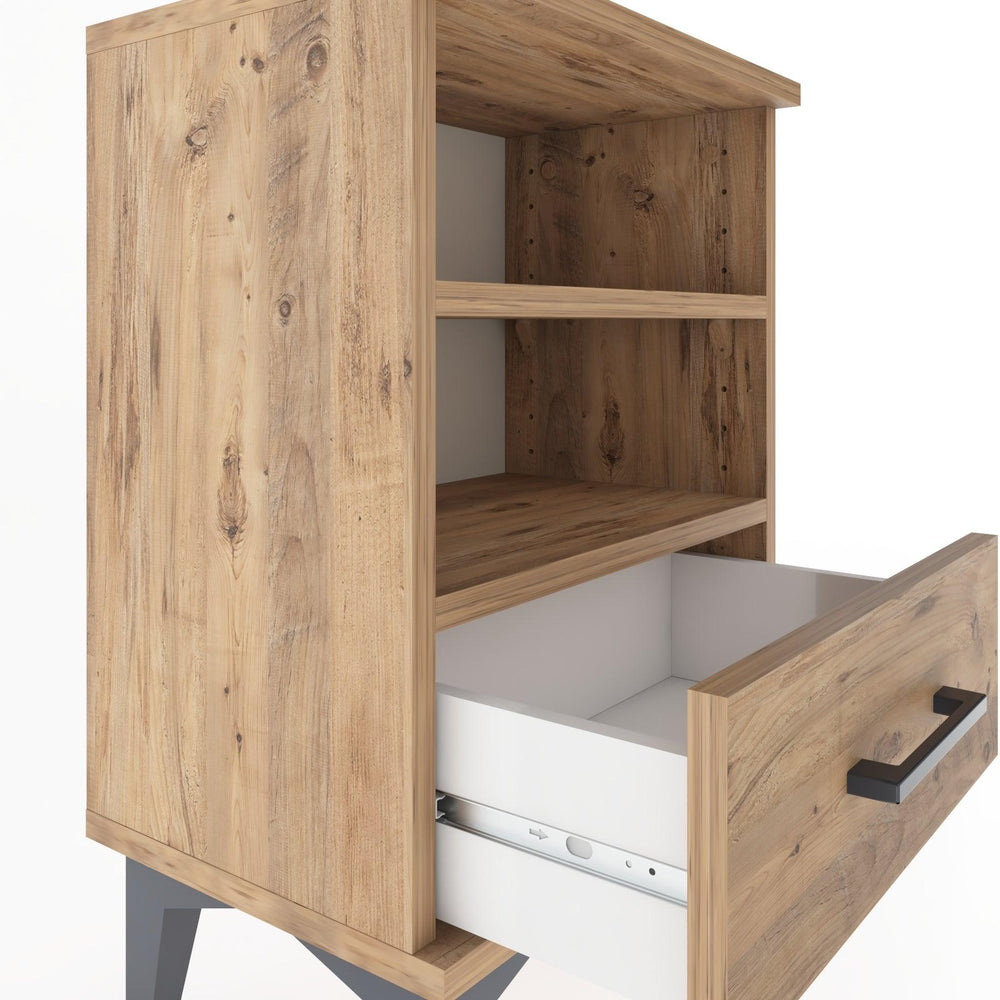 Woodntry Modüler Komodin Çift Raflı 44x30x52 cm Çam - Woodntry