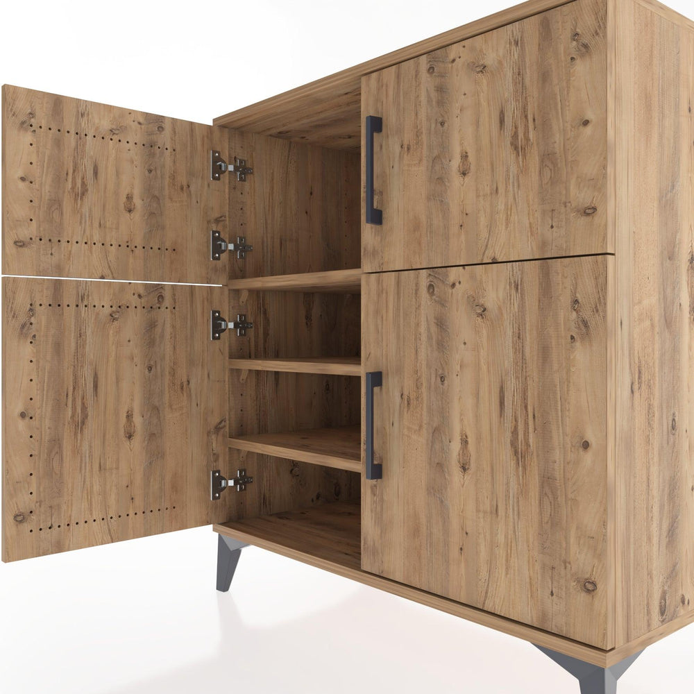 Woodntry Modüler Şifonyer Çam 88x44x84 cm Kapaklı K54-3