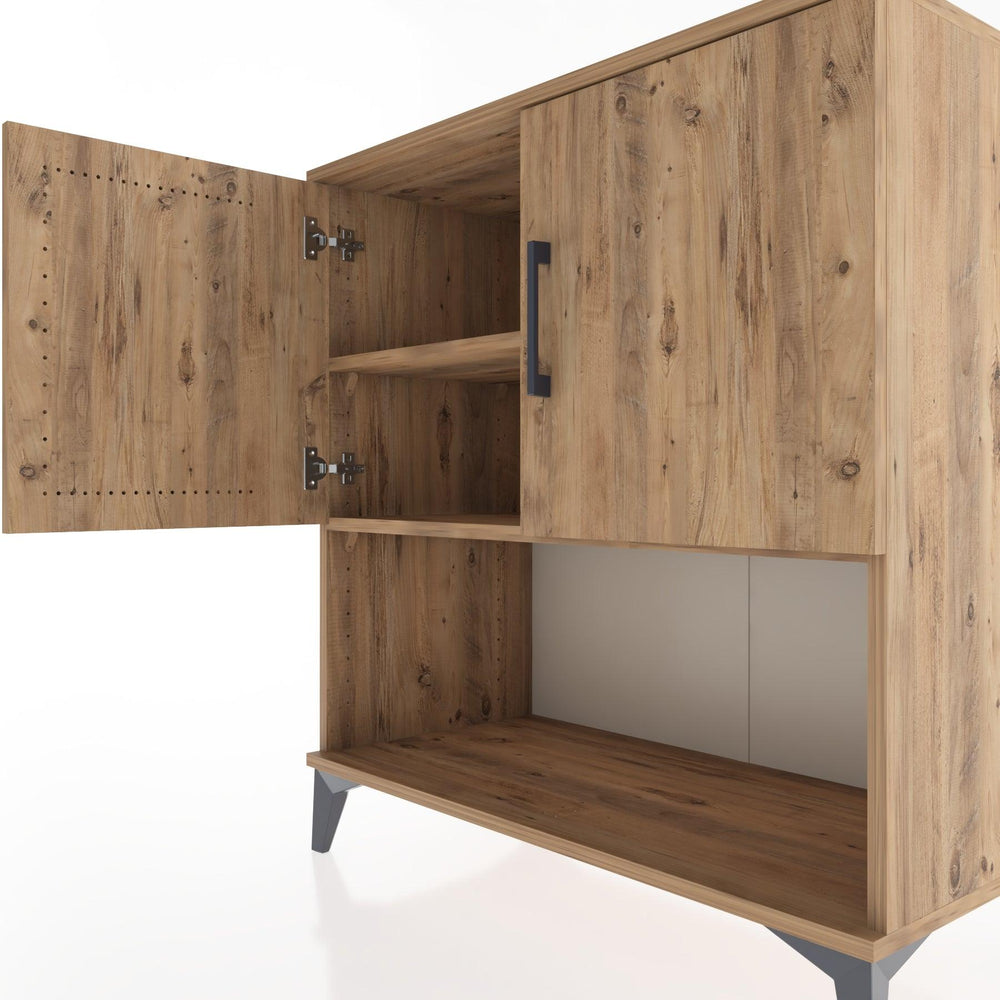 Woodntry Modular Dresser Pine 88x44x84 cm with Cover and Shelf KR44-3