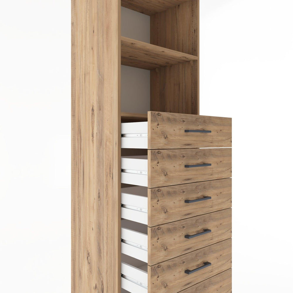 Woodntry Modular Cabinet Pine 60x44x170 cm with Drawers and Shelves CR34-3