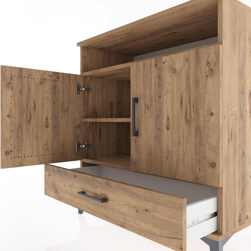 Woodntry Modüler Şifonyer Çam 88x44x84 cm Fonksiyonel F62-3