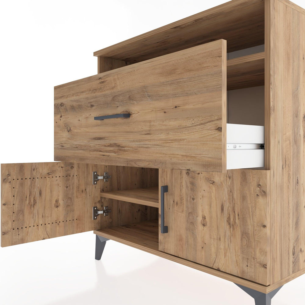 Woodntry Modüler Şifonyer Çam 88x44x84 cm Fonksiyonel F117-3