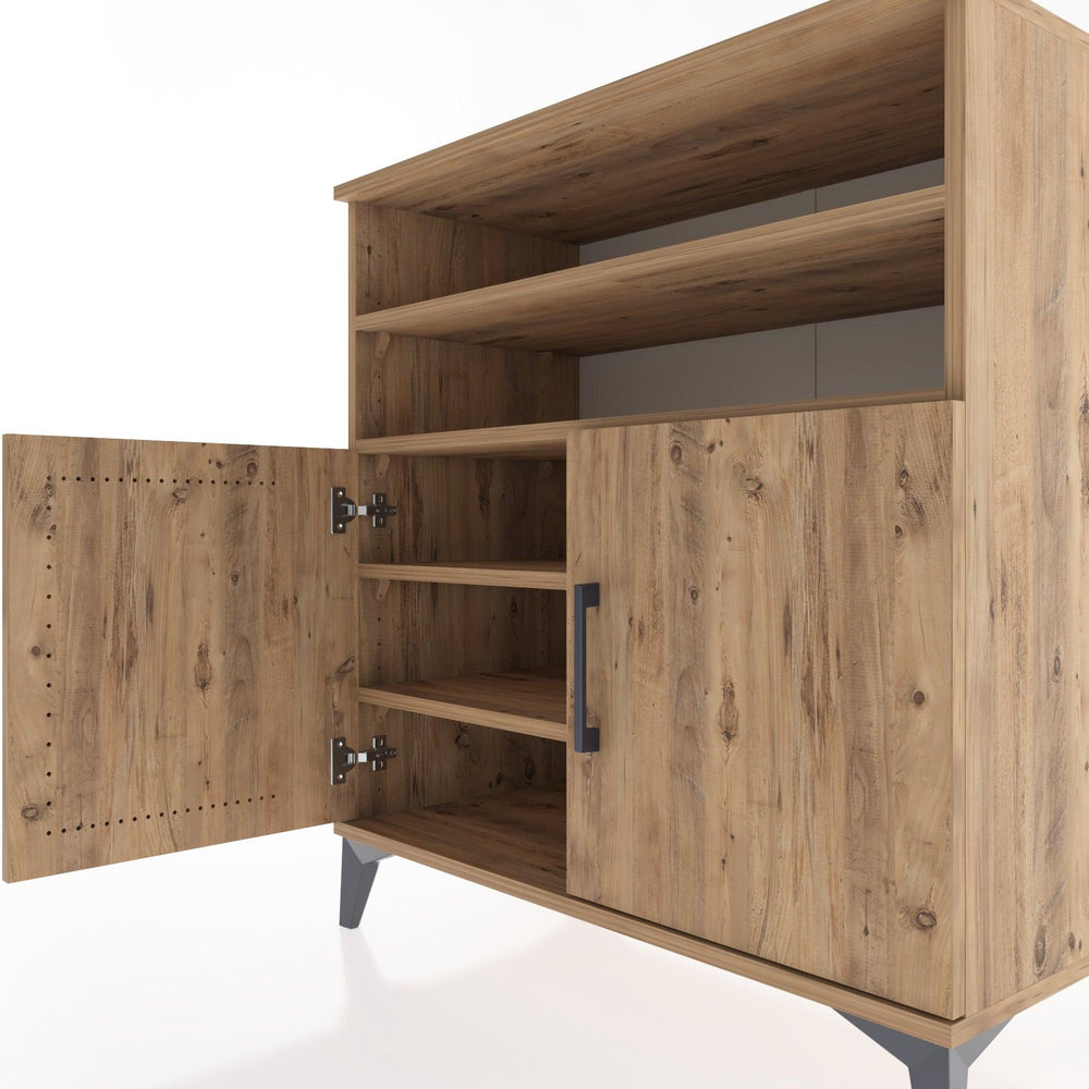 Woodntry Modular Dresser Pine 88x44x84 cm with Cover and Shelf KR37-3