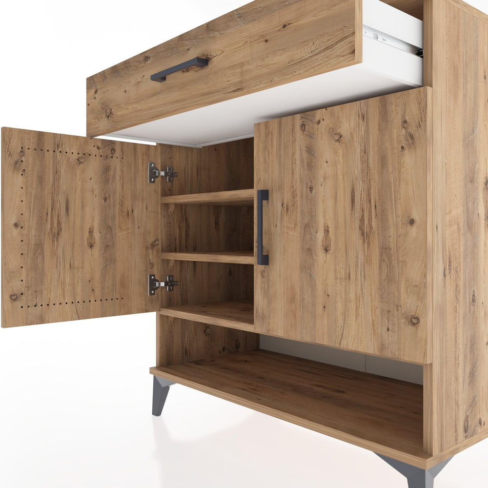 Woodntry Modüler Şifonyer Çam 88x44x84 cm Fonksiyonel F64-3