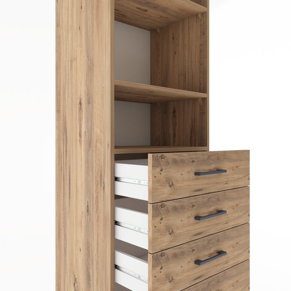 Woodntry Modular Cabinet Pine 60x44x170 cm with Drawers and Shelves CR35-3