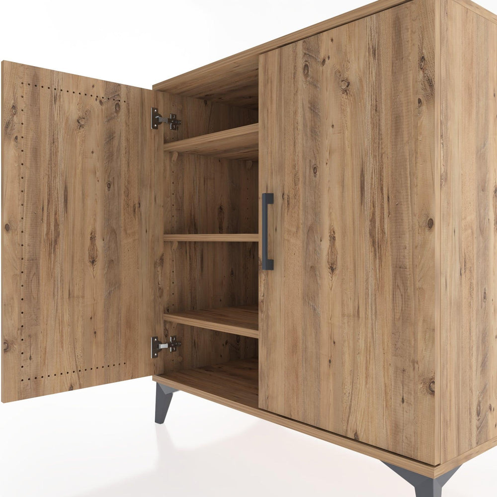 Woodntry Modüler Şifonyer Çam 88x44x84 cm Kapaklı K88-3