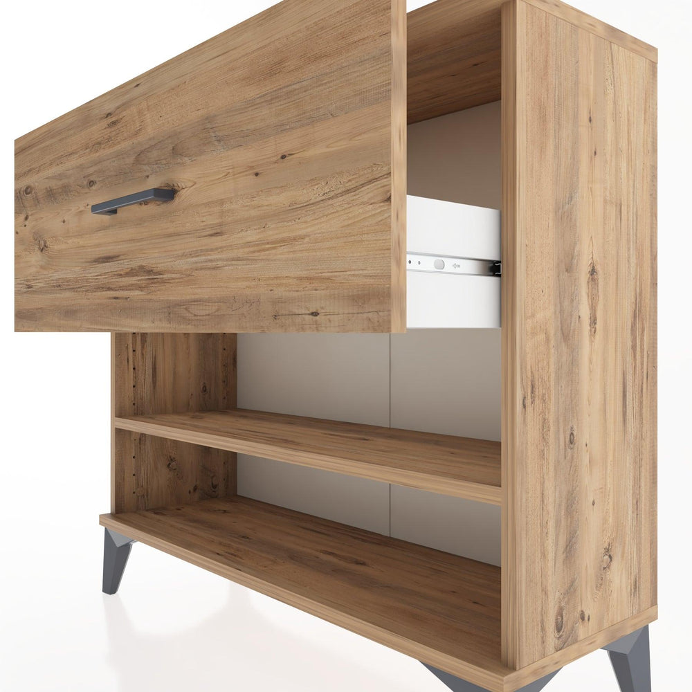 Woodntry Modüler Şifonyer Çekmece ve Raf 88x30x68 cm Çam - Woodntry