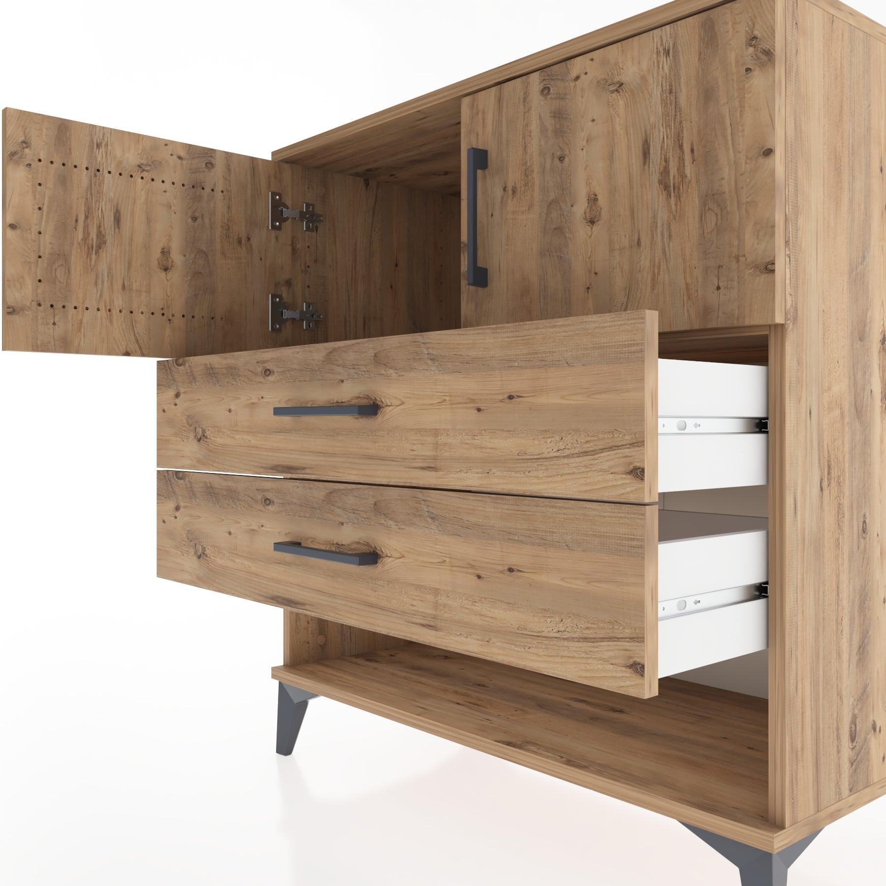 Woodntry Modular Dresser Pine 88x44x84 cm Functional F100-3