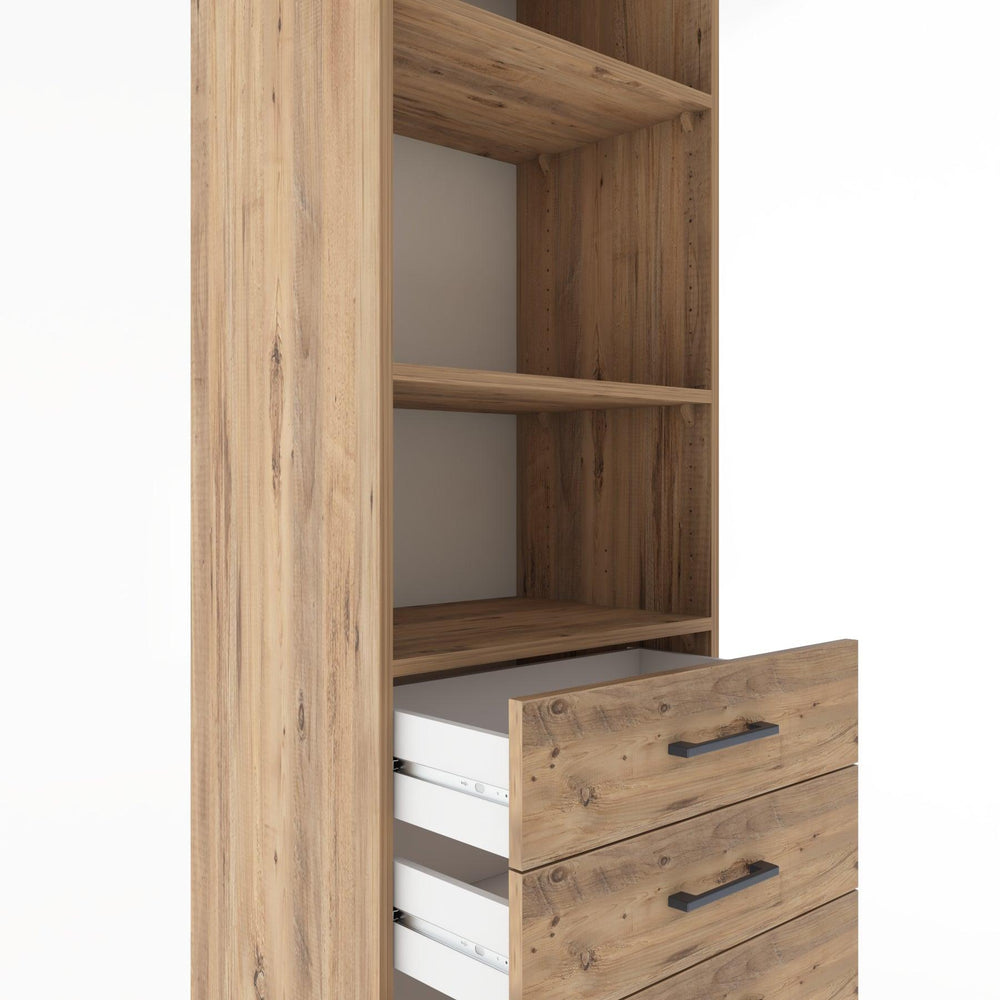 Woodntry Modular Cabinet Pine 60x44x170 cm with Drawers and Shelves CR36-3