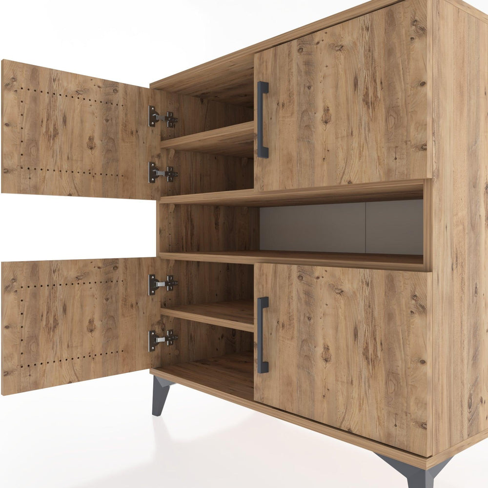 Woodntry Modular Dresser Pine 88x44x84 cm with Cover and Drawer KC102-3