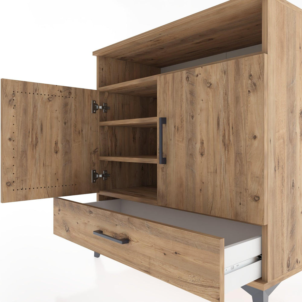 Woodntry Modüler Şifonyer Çam 88x44x84 cm Fonksiyonel F61-3