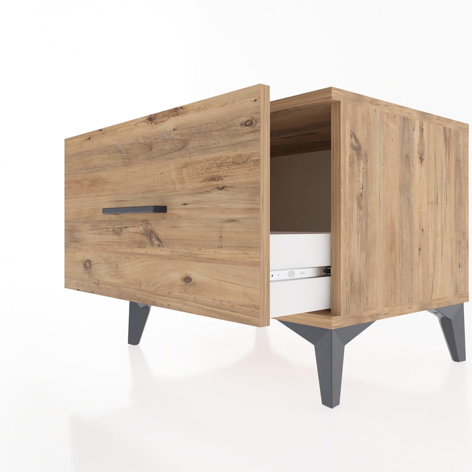 Woodntry Modular Nightstand Pine 60x44x68 cm Drawer C1-3