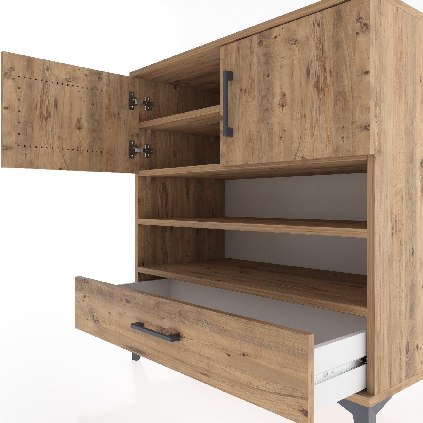 Woodntry Modular Dresser Pine 88x44x84 cm Functional F93-3