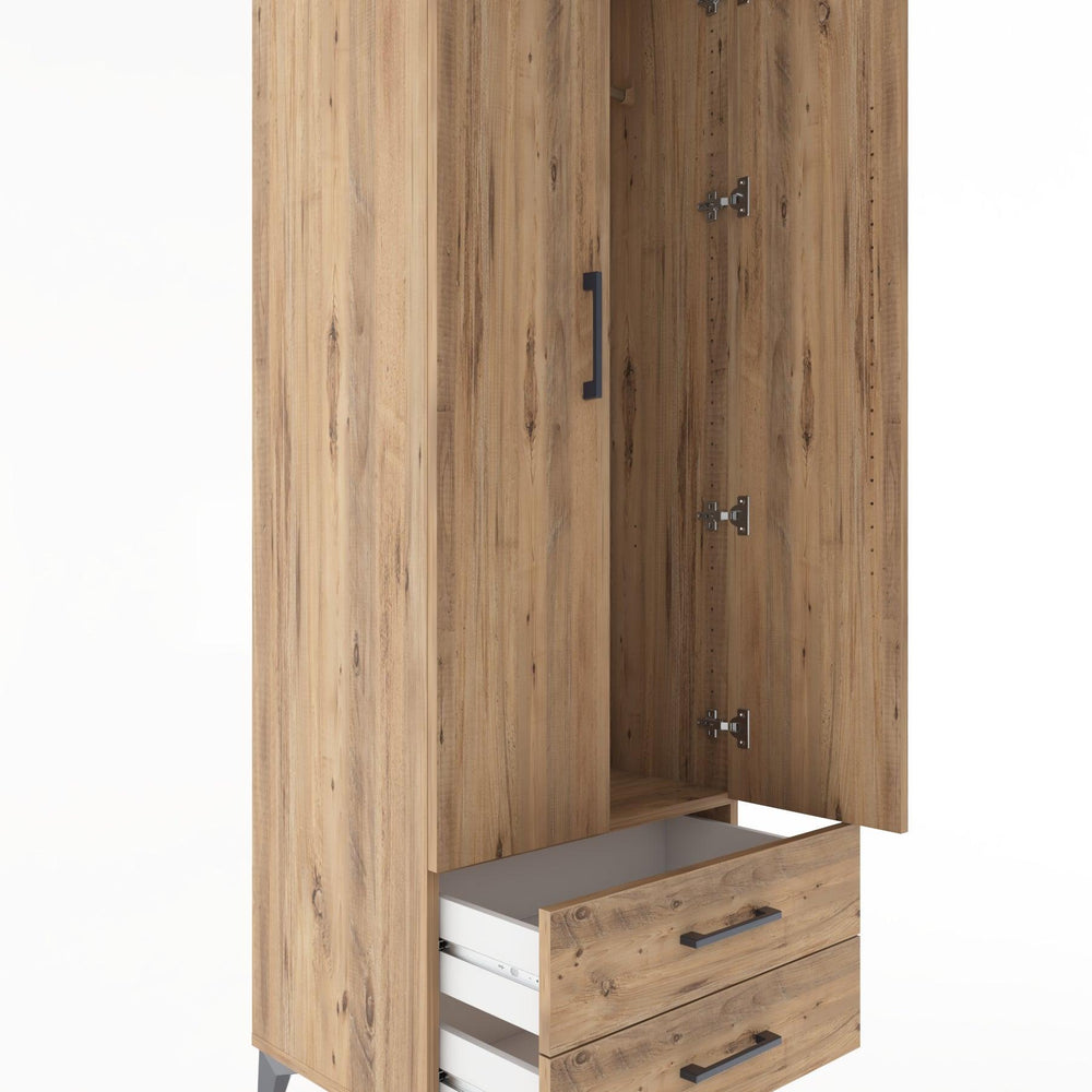 Woodntry Modular Cabinet Pine 60x44x170 cm with Doors and Drawers KC29-3