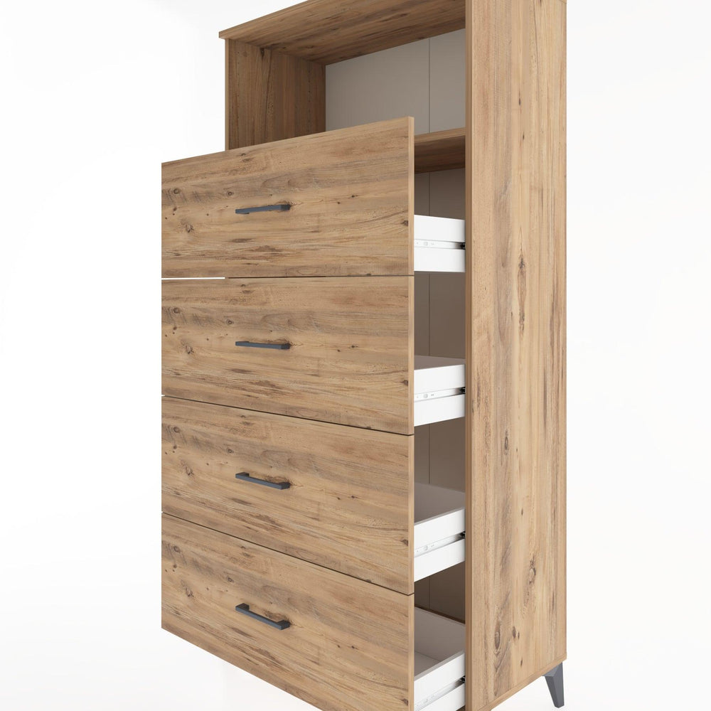 Woodntry Modular Cabinet Pine 88x44x170 cm with Drawers and Shelves CR53-3