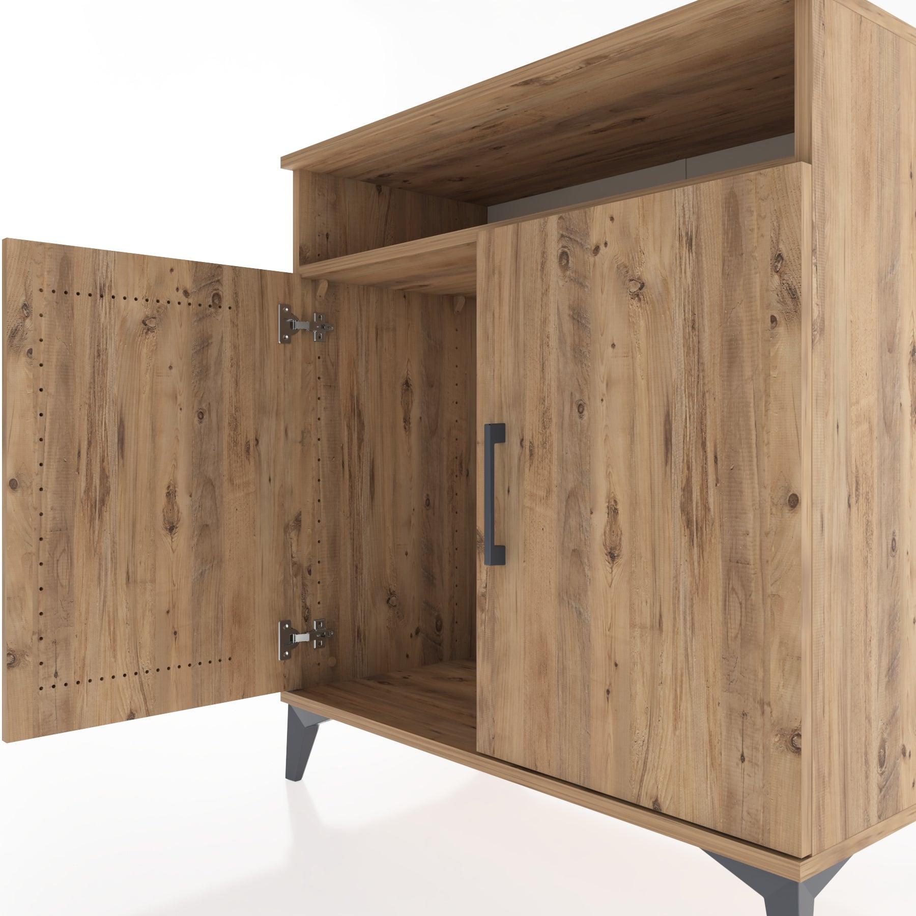 Woodntry Modular Dresser Pine 88x44x84 cm with Cover and Shelf KR85-3