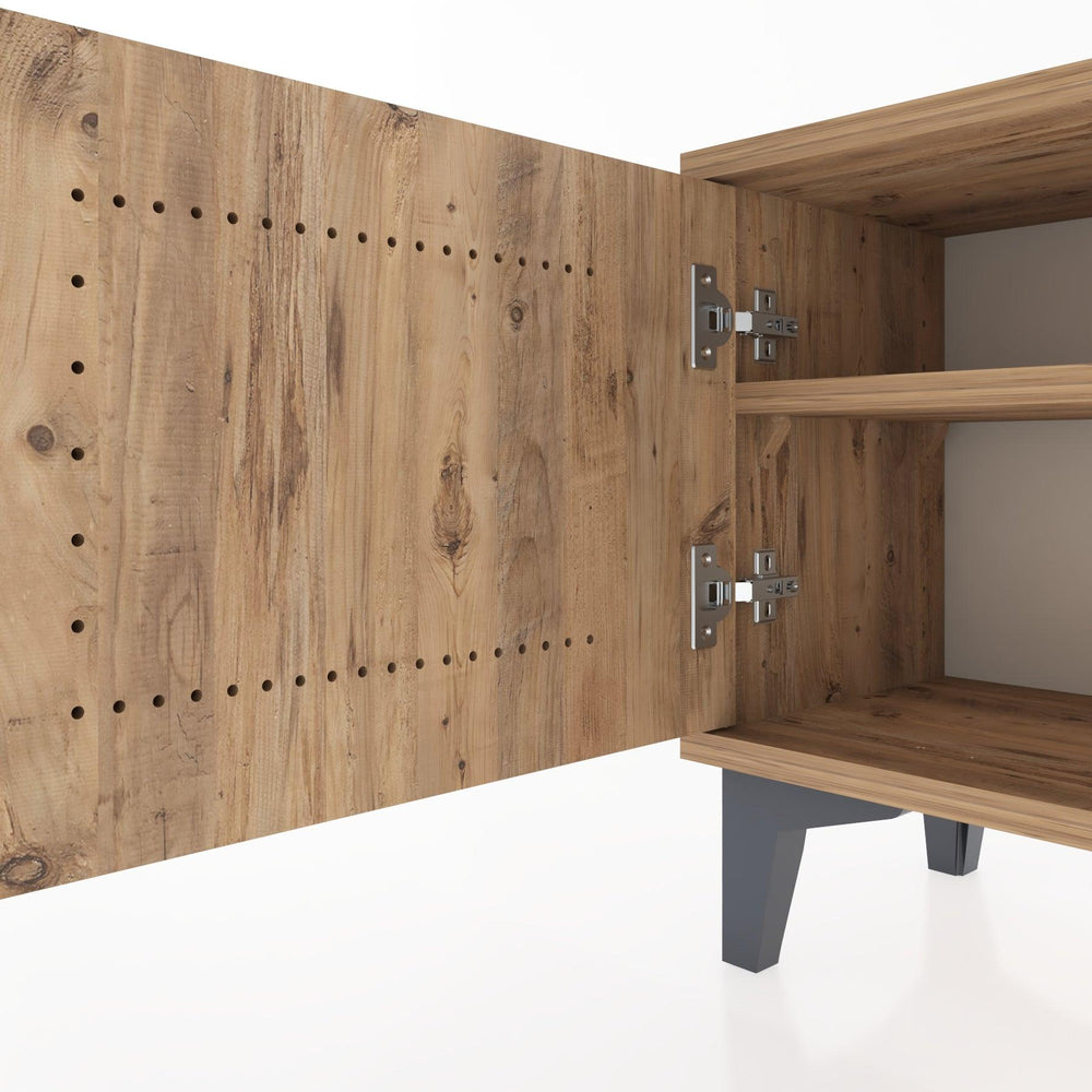 Woodntry Modüler Komodin Tek Kapaklı 44x30x36 cm Çam - Woodntry