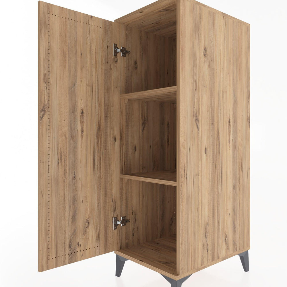 Woodntry Modular Cabinet Pine 44x30x122 cm With Cover K1-3