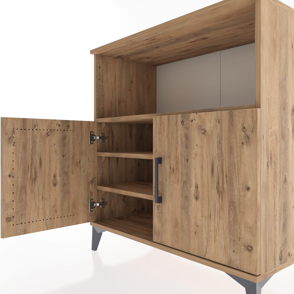 Woodntry Modular Dresser Pine 88x44x84 cm with Cover and Shelf KR40-3