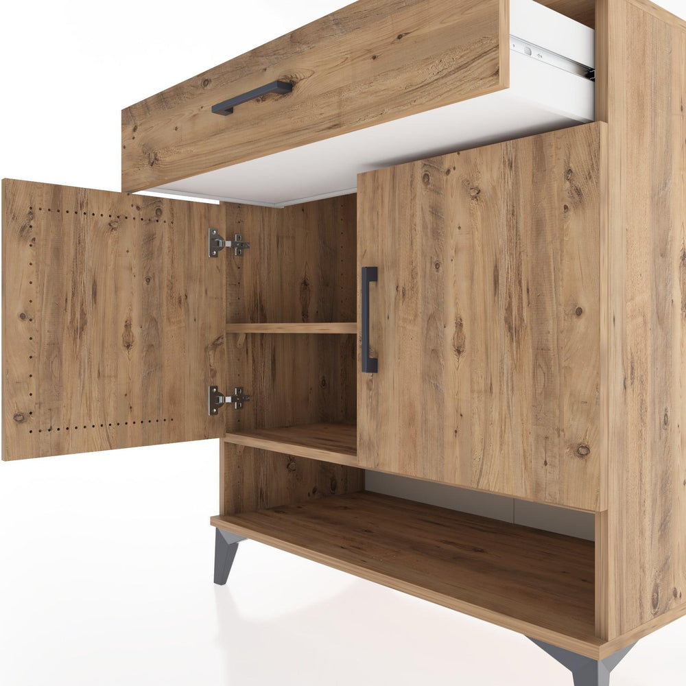 Woodntry Modüler Şifonyer Çam 88x44x84 cm Fonksiyonel F65-3