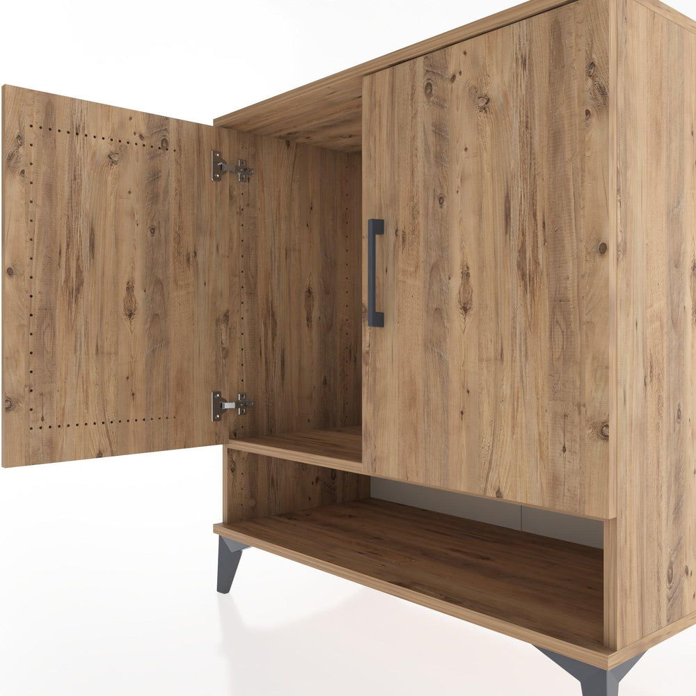 Woodntry Modular Dresser Pine 88x44x84 cm with Cover and Shelf KR77-3