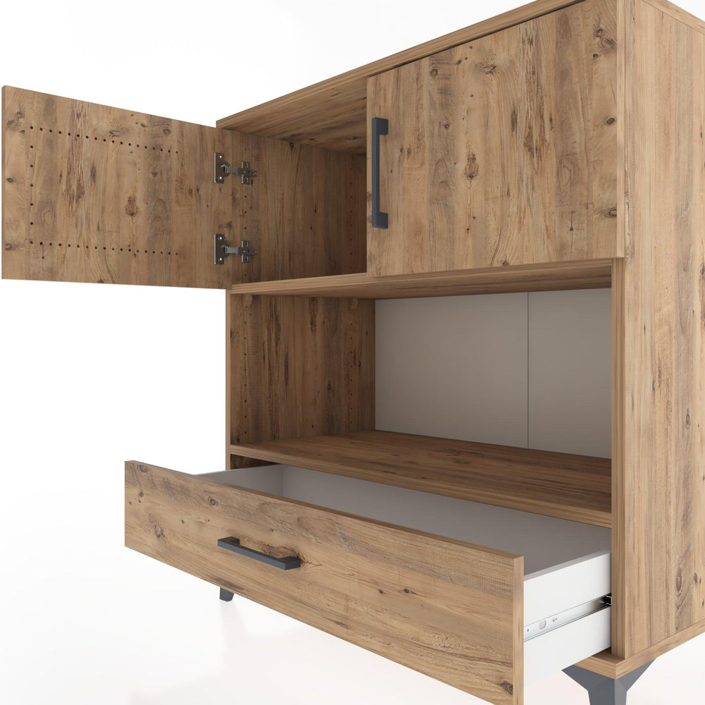 Woodntry Modüler Şifonyer Çam 88x44x84 cm Fonksiyonel F96-3