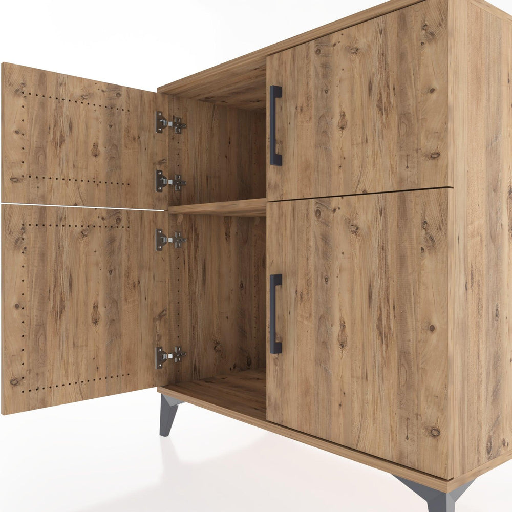 Woodntry Modüler Şifonyer Çam 88x44x84 cm Kapaklı K57-3