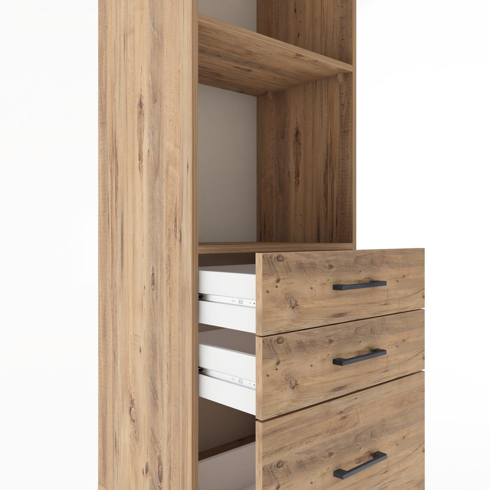 Woodntry Modular Cabinet Pine 60x44x170 cm with Drawers and Shelves CR42-3