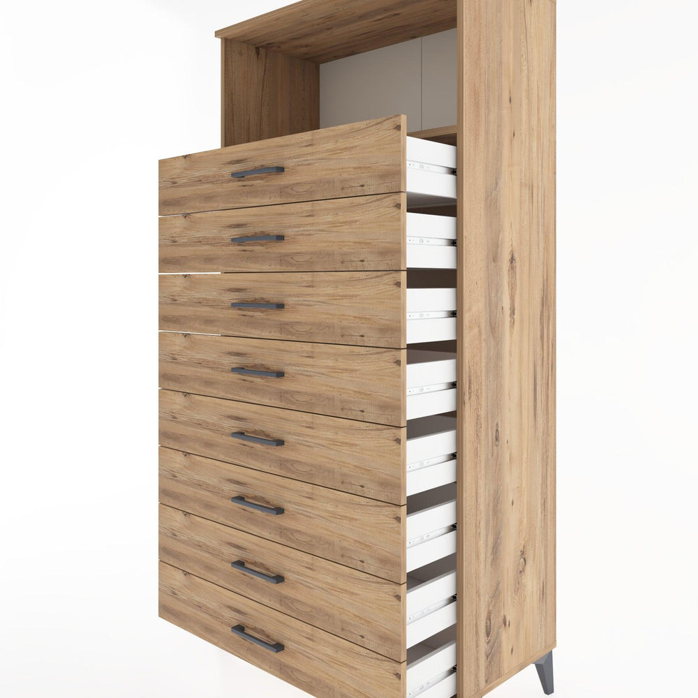 Woodntry Modular Cabinet Pine 88x44x170 cm with Drawers and Shelves CR32-3