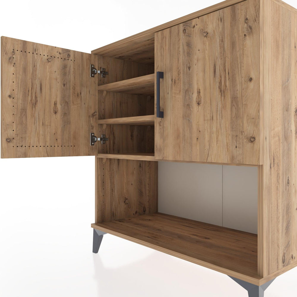 Woodntry Modular Dresser Pine 88x44x84 cm with Cover and Shelf KR43-3