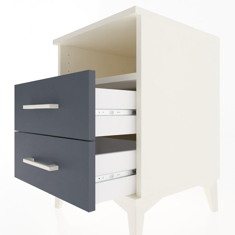 Woodntry Modular Nightstand Moonstone 44x44x52 cm with Drawer and Shelf CR2-1