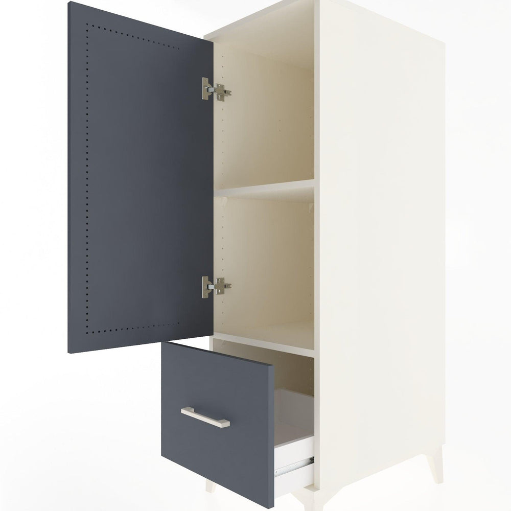 Woodntry Modular Cabinet Moonstone 44x30x122 cm with Doors and Drawers KC2-1