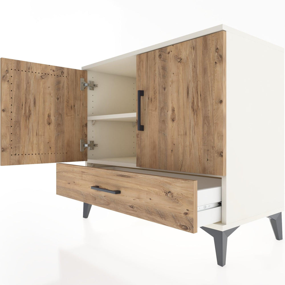 Woodntry Modüler Şifonyer Aytaşı 88x44x68 cm Kapaklı ve Çekmeceli KC2-1