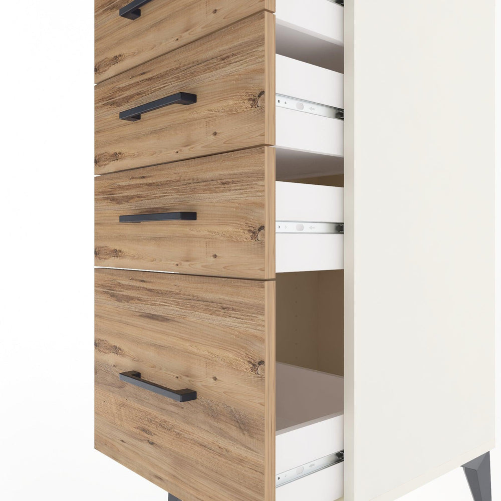 Woodntry Modular Nightstand Moonstone 44x44x84 cm Drawer C2-1