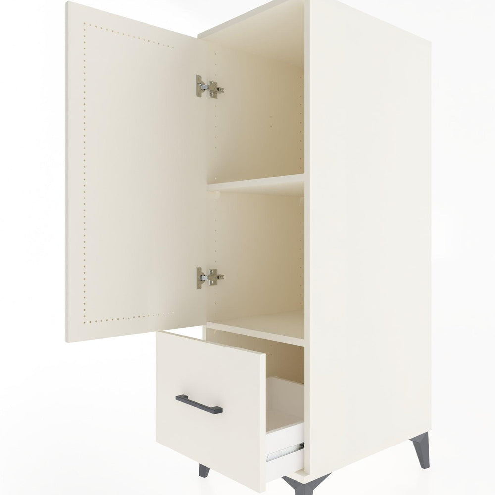 Woodntry Modüler Dolap Aytaşı 44x59x122 cm Kapaklı ve Çekmeceli KC2-1